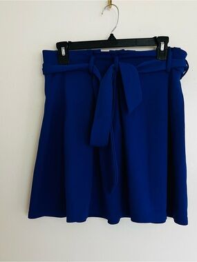 Shop 17 Women’s Royal Blue Tie-Belt Circle Skirt